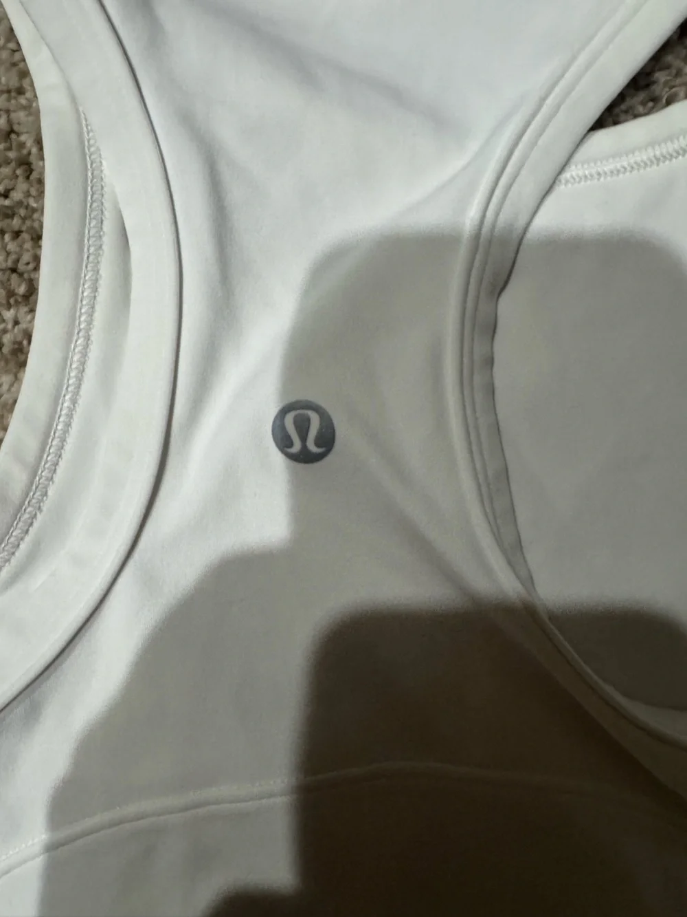 lululemon athletica White Racerback Athletic Tank